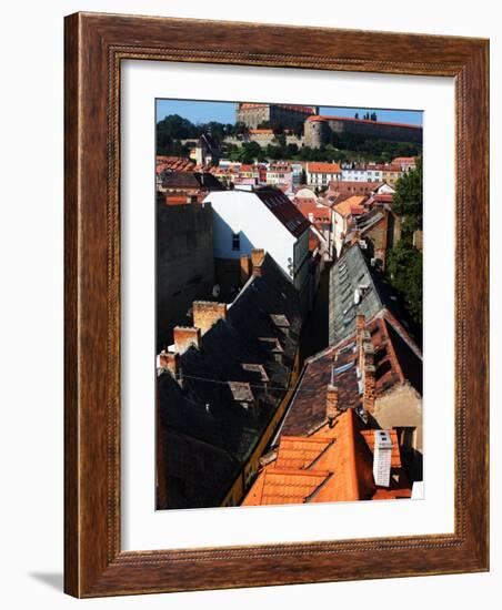 Old Town and Bratislava Castle From St. Michael's Tower, Bratislava, Slovakia-Glenn Beanland-Framed Photographic Print