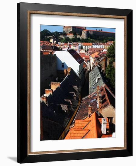 Old Town and Bratislava Castle From St. Michael's Tower, Bratislava, Slovakia-Glenn Beanland-Framed Photographic Print