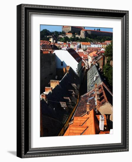 Old Town and Bratislava Castle From St. Michael's Tower, Bratislava, Slovakia-Glenn Beanland-Framed Photographic Print