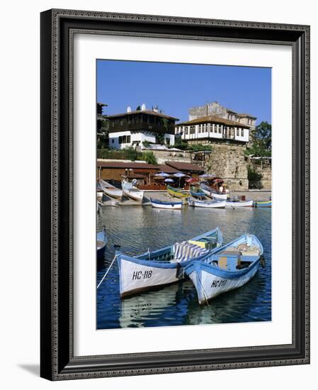 Old Town and Fishing Harbour, Nesebur (Nessebar), Black Sea Coast, Bulgaria, Europe-Stuart Black-Framed Photographic Print