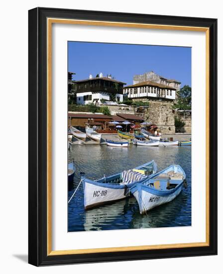 Old Town and Fishing Harbour, Nesebur (Nessebar), Black Sea Coast, Bulgaria, Europe-Stuart Black-Framed Photographic Print