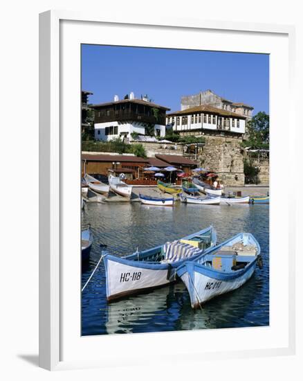 Old Town and Fishing Harbour, Nesebur (Nessebar), Black Sea Coast, Bulgaria, Europe-Stuart Black-Framed Photographic Print
