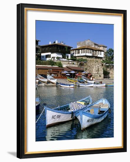 Old Town and Fishing Harbour, Nesebur (Nessebar), Black Sea Coast, Bulgaria, Europe-Stuart Black-Framed Photographic Print