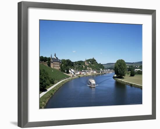 Old Town and River Saar, Saarburg, Rheinland-Pfalz (Rhineland Palatinate), Germany-Hans Peter Merten-Framed Photographic Print