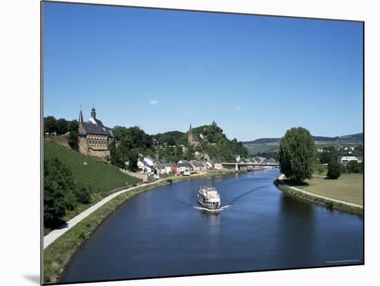 Old Town and River Saar, Saarburg, Rheinland-Pfalz (Rhineland Palatinate), Germany-Hans Peter Merten-Mounted Photographic Print