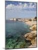 Old Town and Rocky Shoreline, Dubrovnik, Croatia, Europe-Martin Child-Mounted Photographic Print