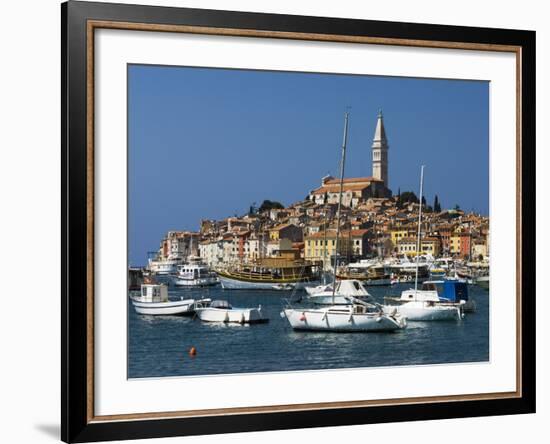 Old Town and St. Euphemia's Church, Rovinj, Istria, Croatia, Adriatic, Europe-Stuart Black-Framed Photographic Print