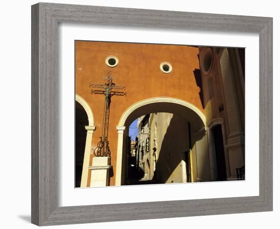 Old Town, Antibes, Alpes-Maritimes, Provence, Cote d'Azur, France, Europe-David Hughes-Framed Photographic Print