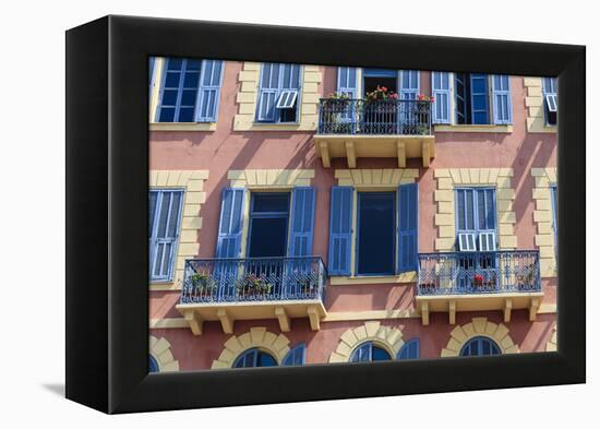 Old Town Architecture, Nice, Alpes Maritimes, Provence, Cote D'Azur, French Riviera, France, Europe-Amanda Hall-Framed Premier Image Canvas