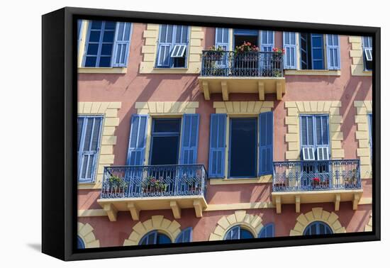 Old Town Architecture, Nice, Alpes Maritimes, Provence, Cote D'Azur, French Riviera, France, Europe-Amanda Hall-Framed Premier Image Canvas