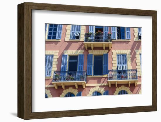 Old Town Architecture, Nice, Alpes Maritimes, Provence, Cote D'Azur, French Riviera, France, Europe-Amanda Hall-Framed Photographic Print