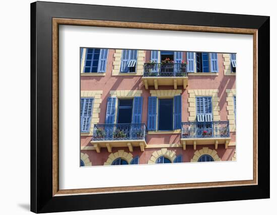 Old Town Architecture, Nice, Alpes Maritimes, Provence, Cote D'Azur, French Riviera, France, Europe-Amanda Hall-Framed Photographic Print