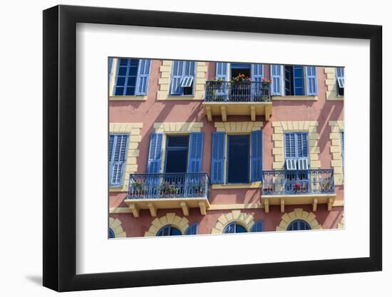 Old Town Architecture, Nice, Alpes Maritimes, Provence, Cote D'Azur, French Riviera, France, Europe-Amanda Hall-Framed Photographic Print