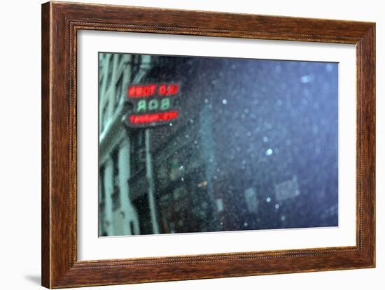 Old Town Bar and Restaurant Reflection-null-Framed Photo