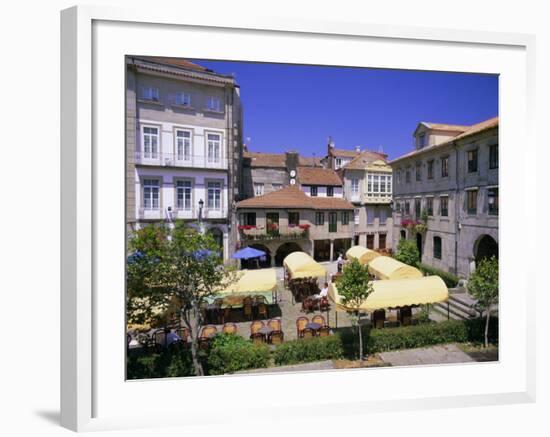 Old Town Cafes, Pontevedra, Galicia, Spain, Europe-Gavin Hellier-Framed Photographic Print