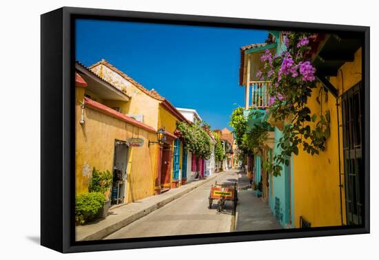 Old Town, Cartegena, Colombia, South America-Laura Grier-Framed Premier Image Canvas