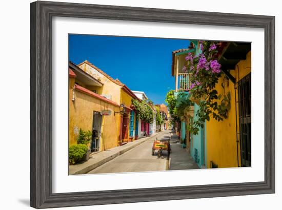 Old Town, Cartegena, Colombia, South America-Laura Grier-Framed Photographic Print