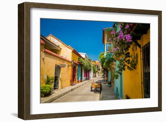 Old Town, Cartegena, Colombia, South America-Laura Grier-Framed Photographic Print