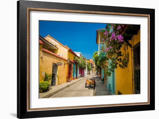 Old Town, Cartegena, Colombia, South America-Laura Grier-Framed Photographic Print