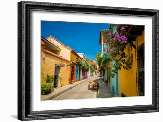 Old Town, Cartegena, Colombia, South America-Laura Grier-Framed Photographic Print