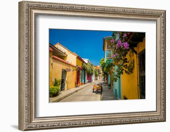 Old Town, Cartegena, Colombia, South America-Laura Grier-Framed Photographic Print