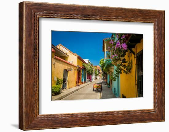 Old Town, Cartegena, Colombia, South America-Laura Grier-Framed Photographic Print