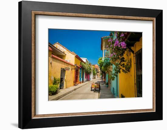 Old Town, Cartegena, Colombia, South America-Laura Grier-Framed Photographic Print