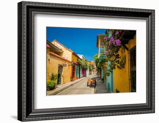 Old Town, Cartegena, Colombia, South America-Laura Grier-Framed Photographic Print