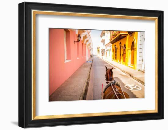 Old Town, Cartegena, Colombia, South America-Laura Grier-Framed Photographic Print