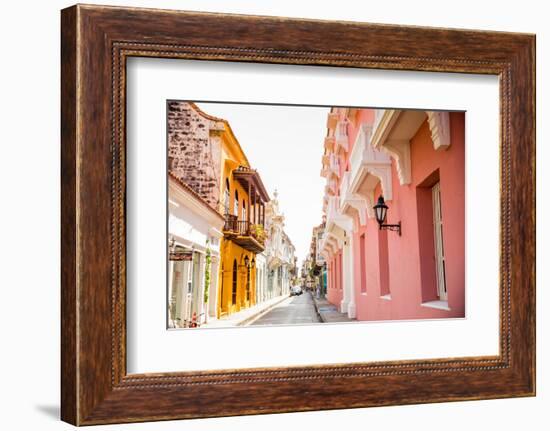 Old Town, Cartegena, Colombia, South America-Laura Grier-Framed Photographic Print