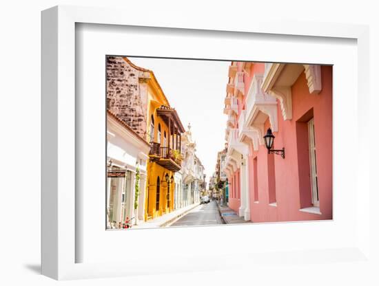 Old Town, Cartegena, Colombia, South America-Laura Grier-Framed Photographic Print