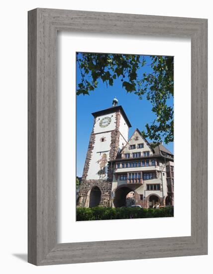 Old Town City Gate, Freiburg, Baden-Wurttemberg, Germany, Europe-Christian Kober-Framed Photographic Print