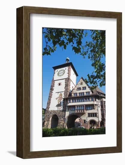 Old Town City Gate, Freiburg, Baden-Wurttemberg, Germany, Europe-Christian Kober-Framed Photographic Print