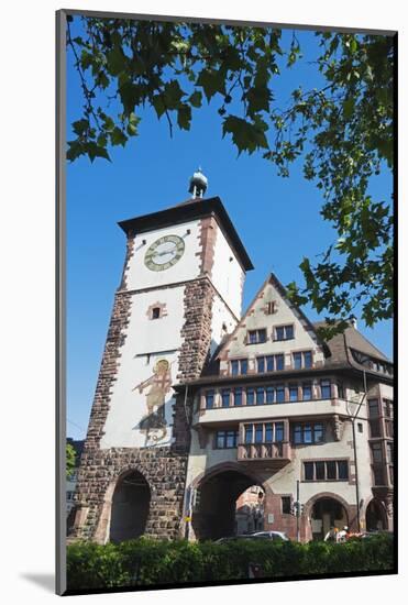 Old Town City Gate, Freiburg, Baden-Wurttemberg, Germany, Europe-Christian Kober-Mounted Photographic Print