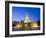 Old Town City Wall and Puerto Del Reloj at Night, UNESCO World Heritage Site, Cartagena, Colombia-Christian Kober-Framed Photographic Print