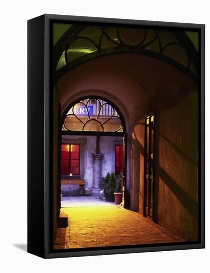 Old Town Colorful Alley, St. John Street, Krakow-Walter Bibikow-Framed Premier Image Canvas