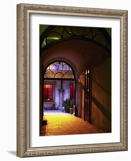 Old Town Colorful Alley, St. John Street, Krakow-Walter Bibikow-Framed Photographic Print