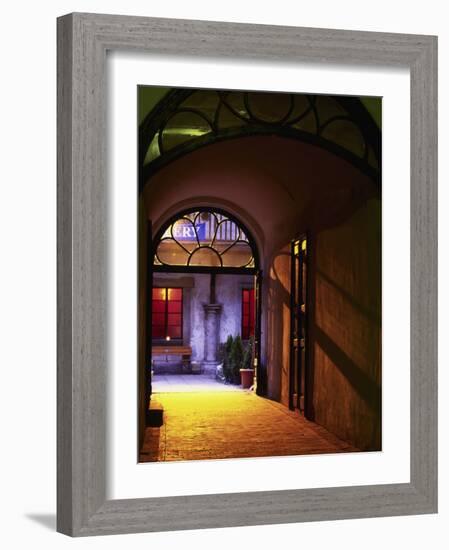 Old Town Colorful Alley, St. John Street, Krakow-Walter Bibikow-Framed Photographic Print