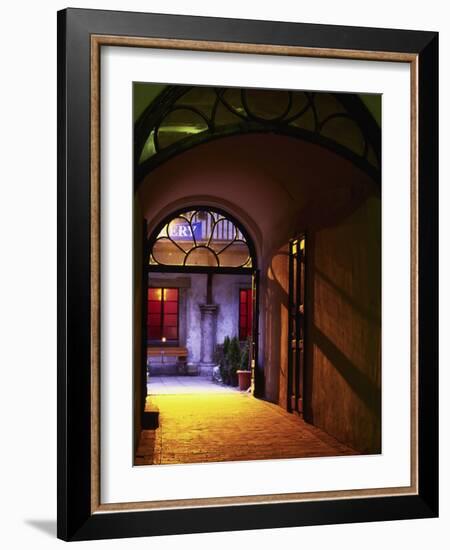 Old Town Colorful Alley, St. John Street, Krakow-Walter Bibikow-Framed Photographic Print