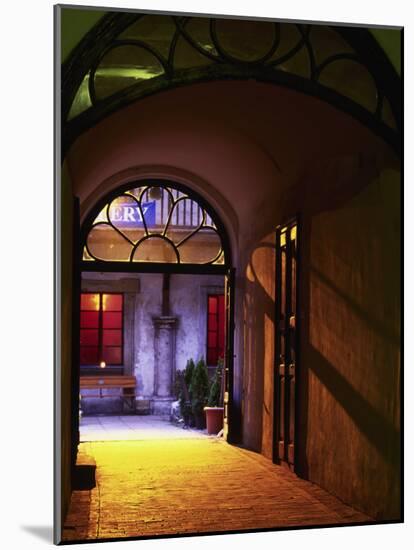 Old Town Colorful Alley, St. John Street, Krakow-Walter Bibikow-Mounted Photographic Print