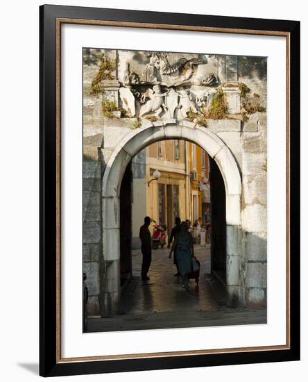 Old Town Gate, Zadar, Zadar County, Dalmatia Region, Croatia, Europe-Emanuele Ciccomartino-Framed Photographic Print