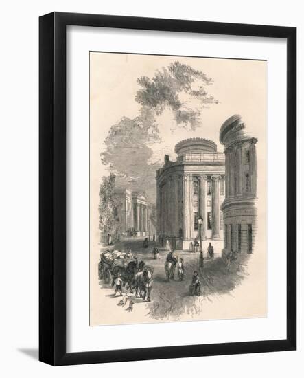 Old Town Hall and Commercial Buildings, Leeds, C19th Century-null-Framed Giclee Print