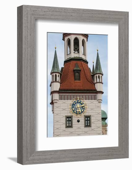 Old Town Hall clock tower Munich, Bavaria, Germany.-Michael DeFreitas-Framed Photographic Print