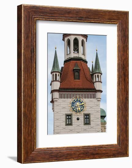 Old Town Hall clock tower Munich, Bavaria, Germany.-Michael DeFreitas-Framed Photographic Print