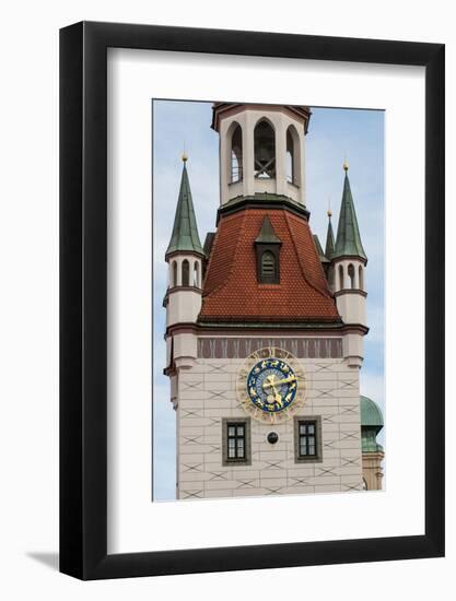 Old Town Hall clock tower Munich, Bavaria, Germany.-Michael DeFreitas-Framed Photographic Print