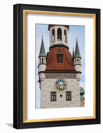 Old Town Hall clock tower Munich, Bavaria, Germany.-Michael DeFreitas-Framed Photographic Print