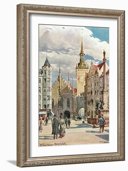 Old Town Hall, Marienplatz, Munich, Germany-null-Framed Art Print