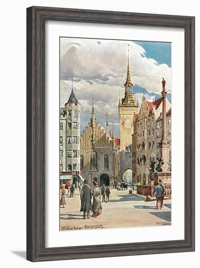 Old Town Hall, Marienplatz, Munich, Germany-null-Framed Art Print