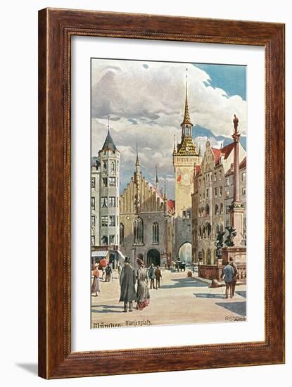 Old Town Hall, Marienplatz, Munich, Germany-null-Framed Art Print