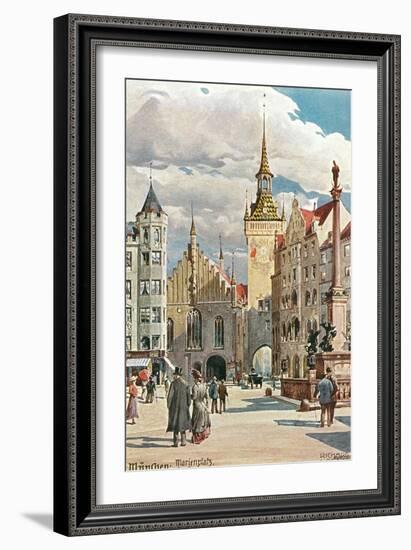 Old Town Hall, Marienplatz, Munich, Germany-null-Framed Art Print